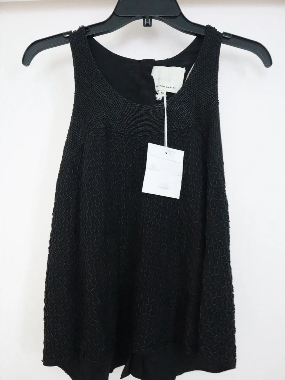 Madison Marcus Black Beaded Sleeveless Tank Top - Picture 3 of 5